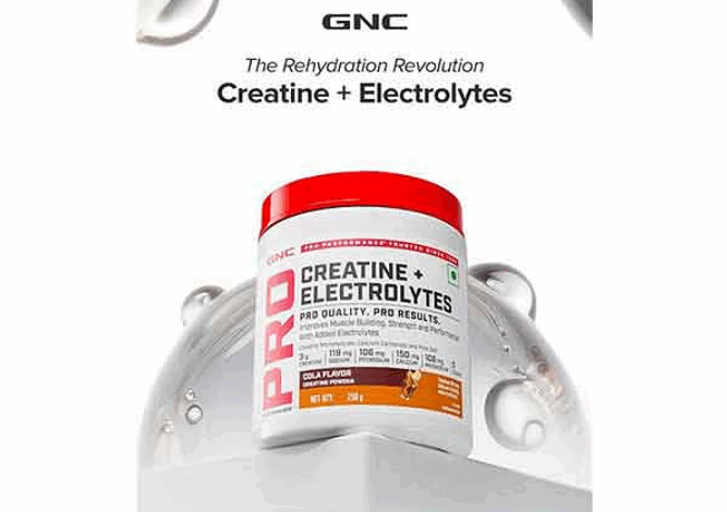 GNC India Launches Creatine + Electrolytes: A Revolutionary Hydration-Focused Performance Formula