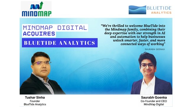 Mindmap Digital Acquires Leading India-Based Smartsheet Partner BlueTide Analytics