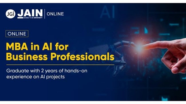 JAIN Online Launches India’s First Project-Based Online MBA in AI for Business Professionals