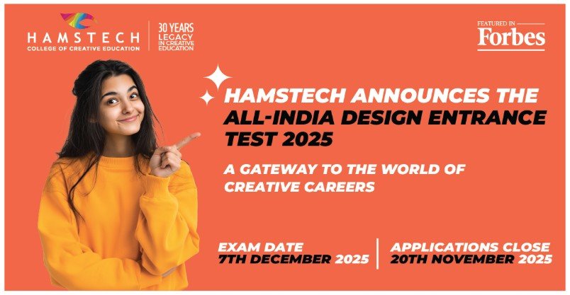 Hamstech Announces the All-India Design Entrance Test 2025 – A Gateway to the World of Creative Careers