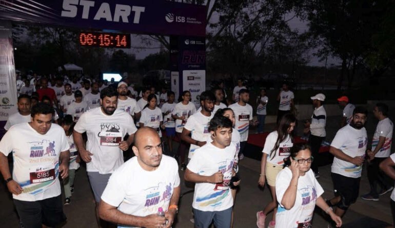 The ISBAA Fun Run, 2nd Edition, Successfully BringsTogether the ISB Community at the ISB Campus,Hyderabad